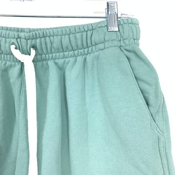 Nike Sweatshorts Womens Size Small Light Green Drawstring Waist - Picture 3 of 5